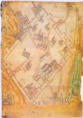Jerusalem Historical Maps with Saint Lazare Hospital